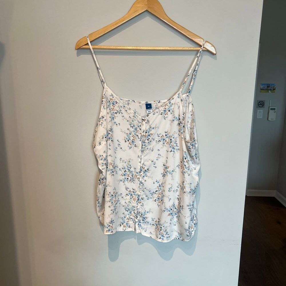 Old Navy Floral-print Button-down Cami Top Size XL